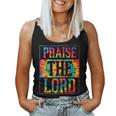 Praise The Lord Christian Faith Tie Dye Cute Christianity Women Tank Top