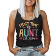Promoted To Auntie Est 2024 Cute First Time Aunt Women Tank Top
