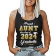 Proud Aunt Of A Class Of 2024 Graduate Senior 24 Graduation Women Tank Top