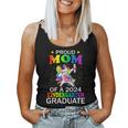 Proud Mom Of A 2024 Kindergarten Graduate Unicorn Dab Women Tank Top