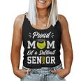 Proud Mom Of A Softball Senior 2024 Class Of 24 Graduation Women Tank Top
