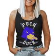 Puck Duck Hockey Sobre Hielo Palos Jugar Hockey Sobre Hielo Deporte En Equipo Camiseta sin mangas para mujer