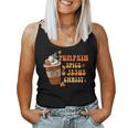 Pumpkin Spice Latte Jesus Christ Thanksgiving Fall Groovy Women Tank Top