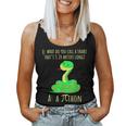 Python Pithon Pi Symbol Math Teacher Pi Day Women Tank Top