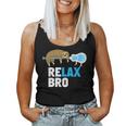 Relax Bro Lacrosse Lax Sloth Women Tank Top