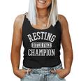Resting Bitch Face Champion Womans Girl Girly Humor Women Tank Top