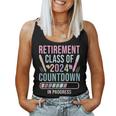 Retirement Primary Elementary Teacher 2024 Retiring Progress Women Tank Top