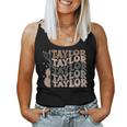 Retro 80'S Taylor First Name Personalized Groovy Birthday Women Tank Top
