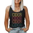 Retro Cider Wine For Cider Lover Vintage Cider Women Tank Top