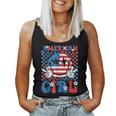 Retro Groovy Fourth 4Th Of July Smile American Girl Women Tank Top