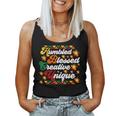Retro Groovy Hbcu Humbled Blessed Creative Unique Women Tank Top