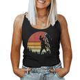 Retro Mountain Climber Vintage T-Rex Rock Climbing Women Tank Top