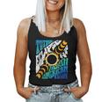 Retro Total Eclipse 2024 Groovy North American Tour Concert Women Tank Top