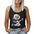 Riesen Panda Spielt Gitarre Lustige Rockmusik Gitarre Panda Tank Top Frauen