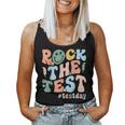 Rock The Test Test Day Teacher Student Testing Day Women Tank Top