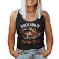 Rockabilly Lucky Girl Classic Old Car Retro Pin Up Girl Women Tank Top