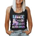 Roller Skate 10Th Birthday Rolling Into 10 Since 2014 Girls Women Tank Top