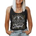 Sarcastic Saying Humor Sarcasm Sarcastic Women Tank Top