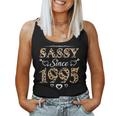 Sassy Since 1995 Leopard Girls Birthday Women Tank Top