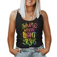 Shine With The Light Of Jesus Proud Christian Faith Quote Women Tank Top