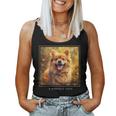 Shiranian Hund Garten Blumen Malerei Haustier Mama Papa Tank Top Frauen