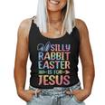 Silly Rabbit Easter Is For Jesus Religious Christian Faith Women Tank Top