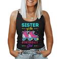 Sister Of The Birthday Girl Roller Skates Bday Skating Theme Women Tank Top