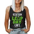 Sister Of The Leap Day Girl February 29Th Birthday Leap Year Women Tank Top