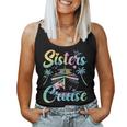 Sisters Cruise 2024 Sister Cruising Vacation Trip Tie Dye Women Tank Top