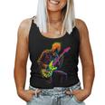 Skeleton Graphic Playing Guitar Rock Band For Women Women Tank Top