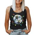 Soccer Christmas Ball Xmas Lights Boys Girls Sport Women Tank Top