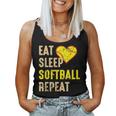 Softball Eat Sleep Softball Repeat Girls Softball Women Tank Top