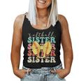 Softball Sister Vintage Sport Lover Sister Mothers Da Women Tank Top