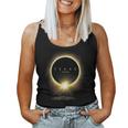 Solar Eclipse 2024 Totality Seen From Texas For Horse Lovers Women Tank Top