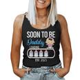 Soon To Be Daddy 2025 Girl Gender Reveal Party Dad Father Women Tank Top