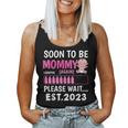 Soon To Be Mommy Again Est 2023 Baby Shower Girl Loading Women Tank Top