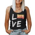 South Dakota Sd Map Souvenir Love Distressed State Women Tank Top