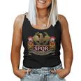 Spqr Legionario De Roma Imperio Romano Ejército Romano Camiseta sin mangas para mujer