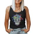 Sugar Skull Dia De Los Muertos Day Of The Dead Woman Women Tank Top