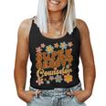 Super Groovy Counselor Retro 70S Hippie School Counseling Women Tank Top