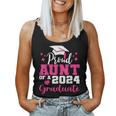 Super Proud Aunt Of 2024 Graduate Awesome Family College Women Tank Top