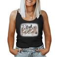T Ball Mom Leopard Mother's Day Mama Ball Bleached Women Tank Top