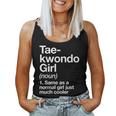 Taekwondo Girl Definition & Sassy Sports Martial Arts Women Tank Top