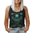 Tarot Card Death Moth Moon And Sun Gothic For Tarot Lover Women Tank Top