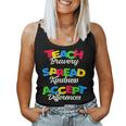 Teach Bravery Spread Kindness Accept Differences Women Tank Top