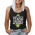 Teacher Elf Christmas I Just Like To Teach Teacher Women Tank Top