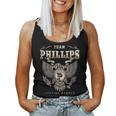 Team Phillips Family Name Lifetime Member Women Tank Top