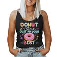 Testing Day Teacher Donut Stress Just Do Your Best Women Tank Top