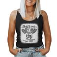 That's My Son Out There Number 69 Baseball Mom & Dad Women Tank Top