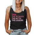 Tina The Woman The Myth The Legend Personalized Tina Women Tank Top